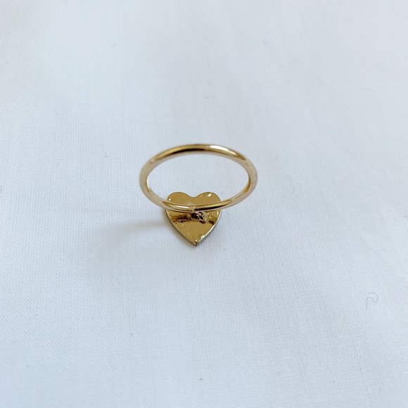 VINTAGE | STACKABLE GOLD HEART RINGS - Picture 4 of 8